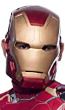 solleticogiocattoli Maschera di Iron Man in Gomma per Bambini Piccoli 5-12 Anni