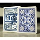 SOLOMAGIA 2 (Due) Mazzi di Carte Tally Ho Fan Back - Dorso Blu