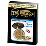 SOLOMAGIA Expanded Shell Coin (Steel Back) - 2 Euro by Tango Magic - Conchiglia Espansa - Magia con Monete - ...