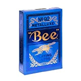 SOLOMAGIA Mazzo di Carte Bee Blue MetalLuxe Playing Cards by US Playing Card