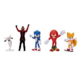 Sonic The Hedgehog- Personaggi articolati, Colore Sonic 2 Movie Action Figure Set, Multi, 412684