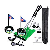 SOWOFA Golf PRO Set Giocattolo per Bambini Bambini Mazze da Golf in Metallo Bandiere Palle per Sport Sport Gioco al ...