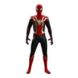 Spider Costume Cosplay No Way Home, Tuta Bambino 3D Onesies Party Fancy Dress Carnevale Body (Gold 140)
