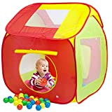 Spielwerk Tenda da Gioco per Bambini 200 Palline Colorate Tettuccio Removibile Funzione Popup Borsa