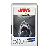 Spin Master Games Jaws Movie-Puzzle da 500 pezzi in plastica retrò Blockbuster VHS, 6058946