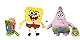 Spongebob - Pack 3 Peluches Bob (28cm) + Patrick Stella (31cm) + Gary (13cm) - qualità Super Soft
