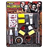 Spooktacular Creations 16 Pezzi Kit di Trucco per Halloween Pittura per il Viso con Gel Sangue Liquido, Sangue Finto, Set ...
