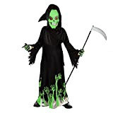 Spooktacular Creations Vestito Halloween Bambino Vestito Scheletro Bambino Luminoso Grim Reaper Glow in the Dark Deluxe Phantom Costume Fancy Dress ...