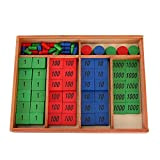 SPYMINNPOO Timbro dei Materiali Matematici Montessori Gioco Matematico Giocattolo in Legno Timbro Giocattolo per Bambini e Ragazzi Educazione Prescolare