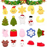 Squeeze Toys 20 Pezzi Simpatico Mochi Squeeze Toy di Natale Mini Squishy Toys Giocattolo del Calendario di Natale Kawaii Soft ...