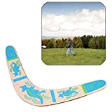 Sqxaldm Boomerang Volante Flying Boomerang in Legno a Forma di V Giocattolo in Legno per Sport all'Aria Aperta Boomerang Volante ...