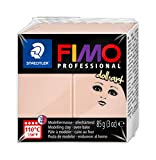 STAEDTLER FIMO Professional Doll Art, pasta modellabile termoindurente, studiata per modellare bambole, panetto da 85 gr, color rosato semi opaco, ...