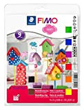 STAEDTLER FIMO Soft Basic Set. panetti colorati di pasta modellabile termoindurente, set da 9 colori da 25g, con vernice brillante ...