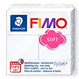 STAEDTLER FIMO SOFT, pasta modellabile termoindurente, panetto da 57 grammi, colore bianco, 8020-0
