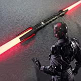 Star Wars spada laser a doppia testa con effetto sonoro spada laser Flash doppio bordo spada giocattolo lama 75 cm ...