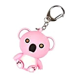 Steellwingsf Simpatico portachiavi a forma di Koala LED per auto, portachiavi e borsetta da appendere, giocattolo regalo (rosa)