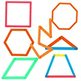 STOBOK 50Pcs Bastoncini da Costruzione per La Matematica Giocattolo per L'apprendimento della Forma Colore per La Forma Bastoncini per Smistamento ...
