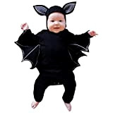 Storerine - Costume di Halloween per bambina/bambina, con pigiama e cappello per travestimento di Halloween, 6-24 mesi, stile cerimonia Nero ...