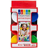 Sudor - Colori per dita per bambini e neonati, 6 pezzi da 30 ml, atossici e lavabili, per giochi creativi ...