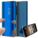 Suhctup Custodia compatibile per Huawei Honor 20 Lite, a specchio, trasparente, a specchio, con custodia in pelle