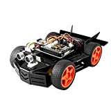 SUNFOUNDER Raspberry Pi Car Robot Kit, modulo HAT 4WD, sensore a ultrasuoni, telecomando da PC, cellulare e tablet compatibile Pi ...