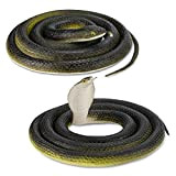 Sunfry Serpenti di Gomma Finti Realistici 2 Pezzi Grande Giocattoli Realistici a Forma di Serpente per Scherzo Puntelli da Giardino ...