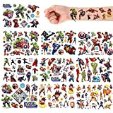Super Hero Tatuaggi Temporanei per Bambini simyron 10PCS Avengers Impermeabile Tatuaggi Dragon Ball Temporary Adesivo per Bambini Ragazzi Festa di ...