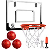 SUPER JOY Mini Canestro Professionale da Basket Kit Basket da Camera Interno per Bambini Adulti PRO Mini Hoop Agganciabile Giocattoli ...