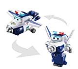 Super Wings EU720030G - Personaggi trasformabili Mira e Paul, misura circa 6 cm, trasformabili da aereo a robot, giocattolo per ...