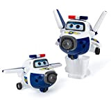Super Wings trasformando le figure giocattolo polizia Paul, convertibile da aereo a robot, giocattoli per 3 4 5 6 7 ...