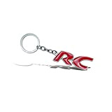 susongxianyinzhengpingbaihuoshanghang Portachiavi di auto Rc Porta dell'anello della catena della portata metallica di badge emblema adatto a Peugeot RC 205 ...