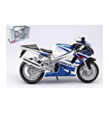 SUZUKI GSX-R750 BLUE 1:18 - Burago - Moto - Die Cast - Modellismo