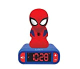 Sveglia digitale Spider-Man per Bambini con Luce Notturna Snooze e Suoni, Orologio per Bambini, Spiderman Luminoso Marvel Superheroes Colore Blu ...