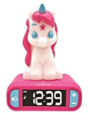 Sveglia digitale Unicorno per Bambini con Luce Notturna Snooze e Suoni, Orologio per Bambini, Unicorno Luminoso, Colore Rosa - RL800UNI