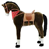 Sweety-Toys 11525 - Cavallo di peluche gigante, colore: marrone cioccolato
