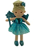Sweety Toys 13258 - Bambola di peluche, motivo: principessa, 30 cm, blu