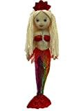 Sweety Toys 13357 - Bambola di peluche a forma di sirena, 45 cm, colore: Rosso