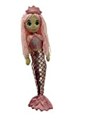 Sweety Toys 13364 - Bambola di peluche a forma di sirena, 45 cm, rosa