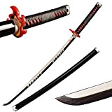 Sword Warrior Spada Demon Slayer 104 cm in Legno Spada-Kamado Tanjirou, Katana in Legno Anime Giapponese, Spada Cosplay