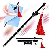 Swords and more Sword Art Online Kirito's Elucidator Sword, tagliacarte con fodero e supporto, acciaio inossidabile di alta qualità, regalo ...