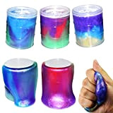 SWZY Fluffy Slime, 6 Pack Galaxy Slime Kit Stress Relief DIY Toys for Kids Adults