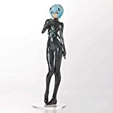 Sxjhhky Neon Genesis Evangelion Action Figure, 8.7 Pollici Ayanami REI Figure, Versione Uniforme Nera con Piccolo Zaino Verde, Modello Postura ...
