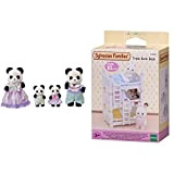 SYLVANIAN FAMILIES 5529 Pookie Panda Family - Dollhouse Playsets & 4448 - Letto A Castello Triplo