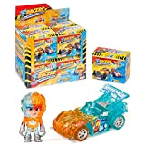 T-Racers Serie Fire & Ice- Auto e pilota Sorpresa Collezione. Auto smontabile da Parti e con pezzi intercambiabili Completa di ...