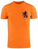 T-shirt arancione da uomo - Johan Cruijff - Elftal Italiano, Nero, M