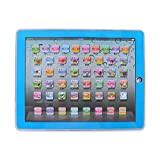 Tablet per bambini, bambini che imparano l'inglese Display LCD per schermo per bambini piccoli(Blu)