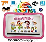 Tablet Touch BAMBINO yokid Quad Core 7 Pollici Android 5.1 Rosa 12 GB