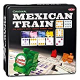 Tactic - 54005 - Trenino messicano - 91 Domino - 8 Giocatori - Scatola di metallo (assortiti)