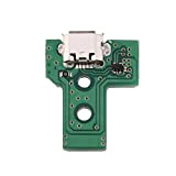 Taidda- Scheda Socket Porta di Ricarica USB, Scheda Socket Porta di Ricarica USB di Ricambio per Controller di Gioco PS4 ...