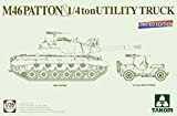 TAKOM 1:35 M46 Patton US Medium Tank + ¼ton Utility Truck Model Kit militare
